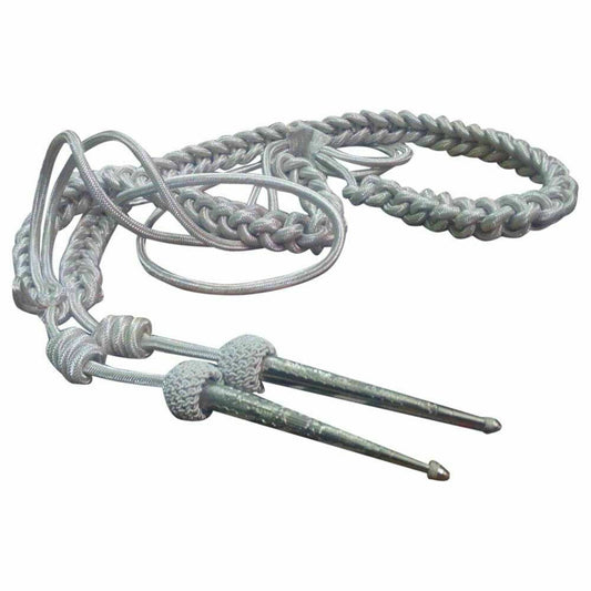 Army Aiguillette Silver Wire Cord/US Officer Military/Navy Aiguillett-TC