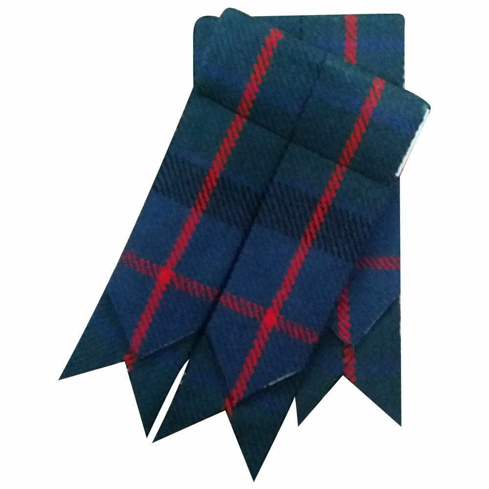 Kilt Hose Flashes Various Colours Tartans/Highland Kilt Sock Flashes Pointed