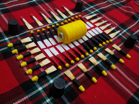 TC New Highland Bagpipes Cane Reeds,Hemp,Stock Drone Rubber Corks,Practice reeds