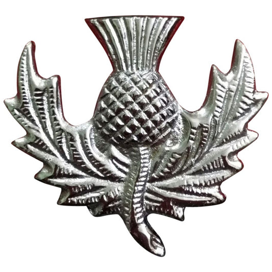 TC New Highland Thistle Cap Badge/Glengarry cap badge Pin Antique Finish