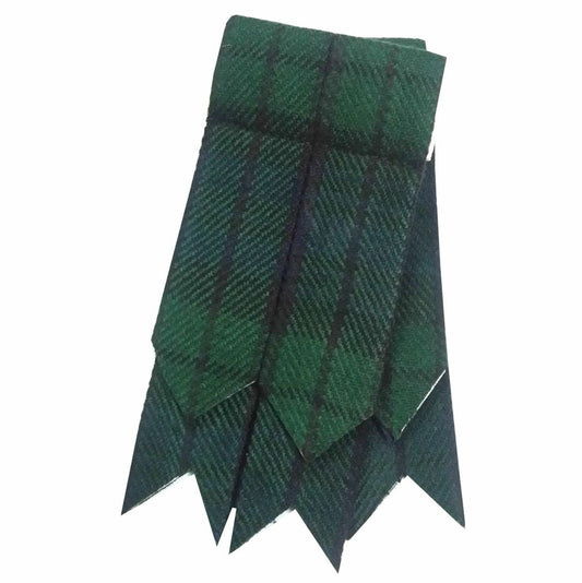 Mens Kilt Flashes Black Watch Tartan/Scottish Kilt Hose Sock Flashes Tartans