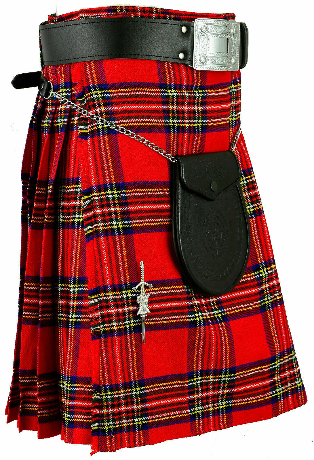 5 Yard Men's Scottish Kilts 13oz Highland Casual Tartan Kilt 17 Various Tartan