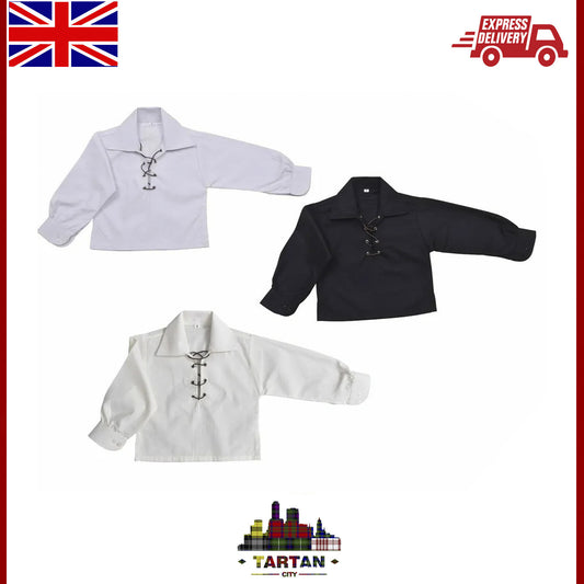Kids' Deluxe Ghillie Shirt - Available in White & Cream/Black