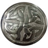 Celtic Knot Chrome Finish Fly Plaid Belt Buckle for 2.70" Diameter Kilt