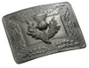 KILT BELT BUCKLE RAISED HIGHLAND THISTLE DESIGN ANTIQUE FINISH KILTWEAR KILTS