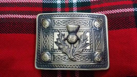 TC Men’s Celtic Kilt Belt Buckle Thistle Antique Finish/CELTIC kilt belt Buckle