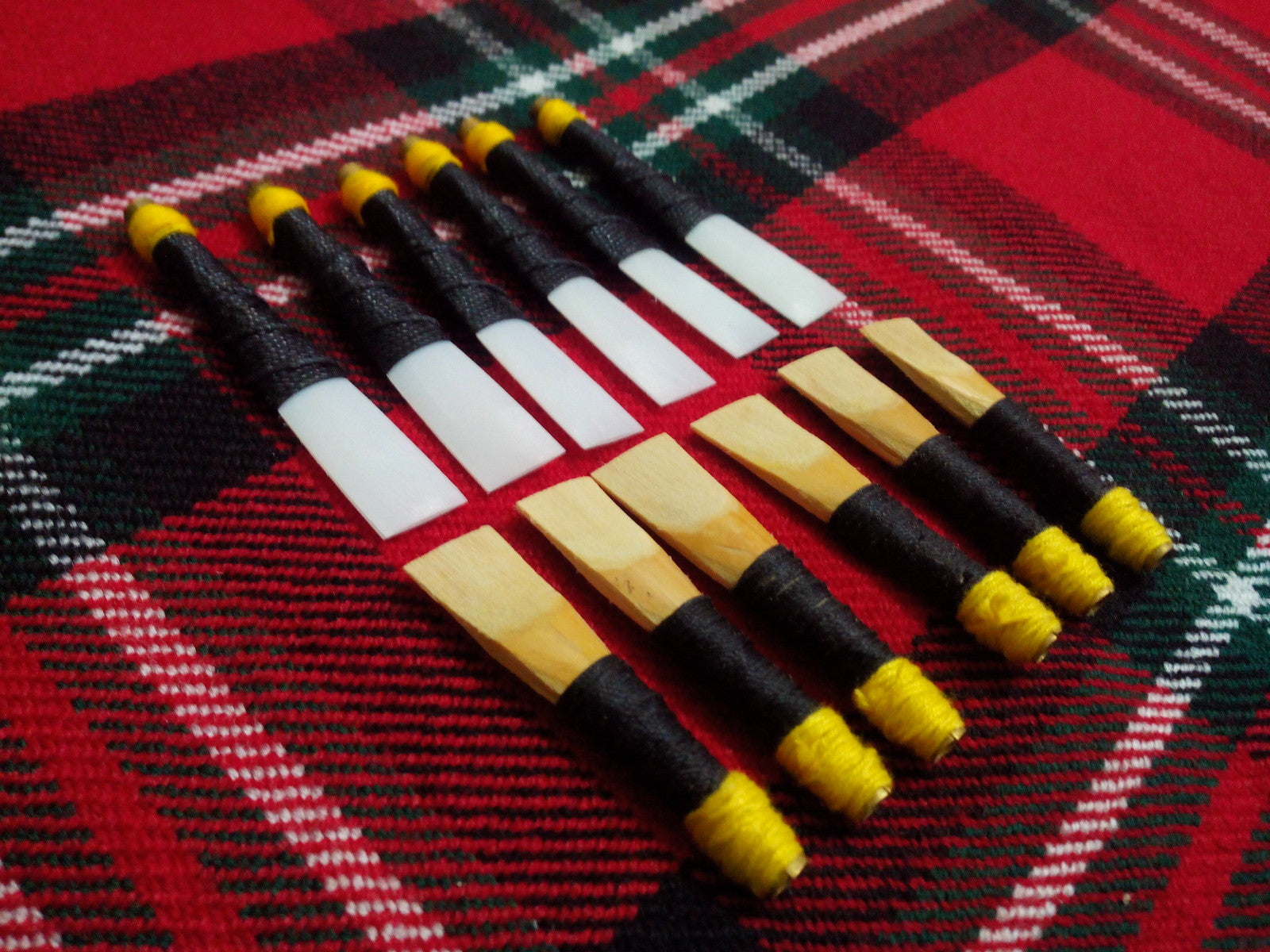 TC Highland Bagpipes Cane Reeds/Bagpipe Practice Chanter Synthetic reeds 12 Pcs