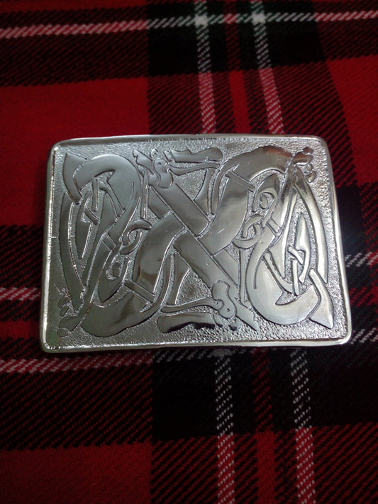 TC New Celtic Entwined Pattern Kilt Belt Buckle/Scottish Kilt Buckles CELTIC