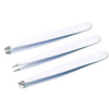 NEW GERMAN Eyebrow Tweezers/Hair tweezers Slanted Straight Pointy Set Of 3-TC
