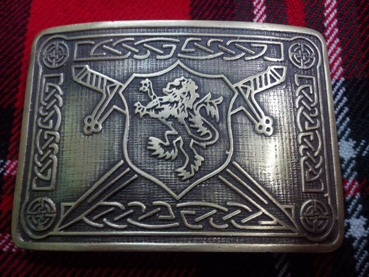TC Men’s Kilt Belt Buckle Saltire Lion Rampant Antique/lion Rampant Kilt Buckles