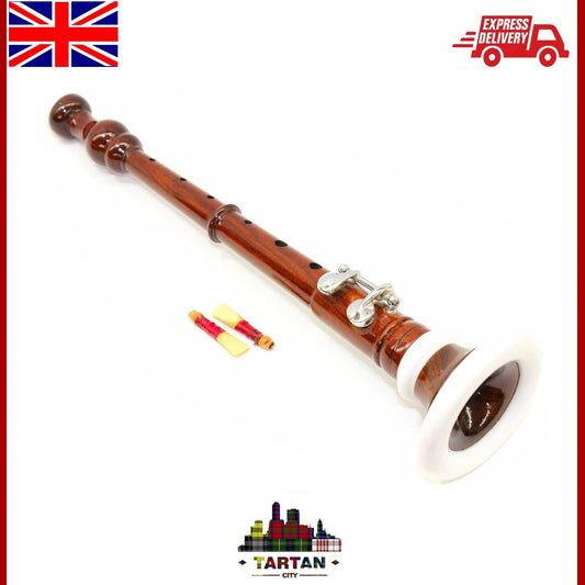 Rosewood Tartancity Bombard Chanter with Bonus Reeds – Perfect Condition