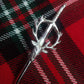 STAG HEAD KILT pin CHROME finish/STAG HEAD CREST MOUNTED CHROME finish