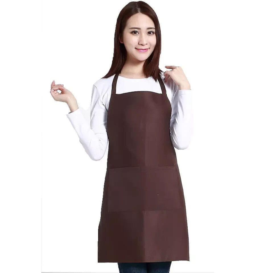 TC Plain Chef Apron Kitchen Cooking Catering Butcher Aprons For Unisex