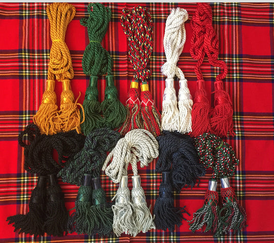 HIGHLAND GREAT SCOTTISH SILK BAGPIPE CORD DIFFERENT COLOR/BAGPIPE DRONE