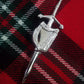 New Scottish Kilt Pin Celtic Irish Harp Chrome Finish/scottish Highland kilt pin