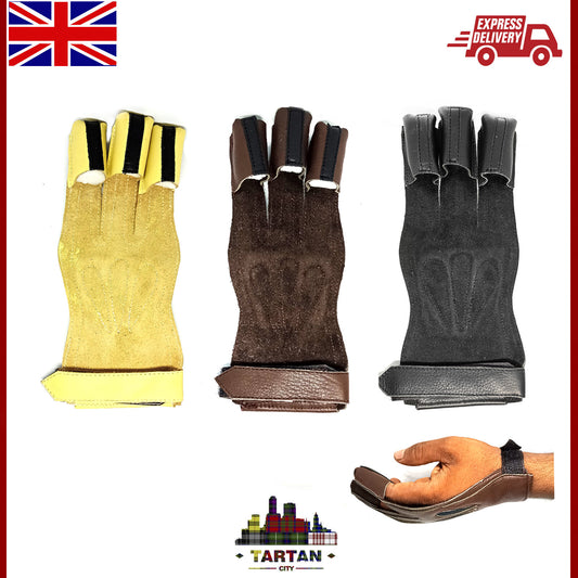 Hunting Archery Gloves Shooting Gloves Protective Archers Gloves Leather