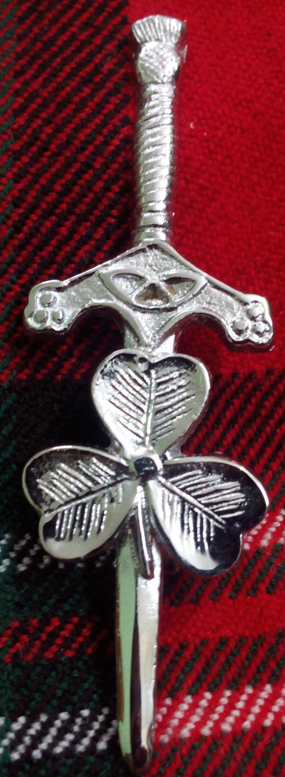 Scottish Kilt Pin Thistle Hilt Sword 4"/Highland kilt pin/Larg Safety pin Brooch