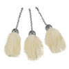 Scottish Full Dress Sporran Tassels White Rabbit Fur/sporran Tassels-Tc