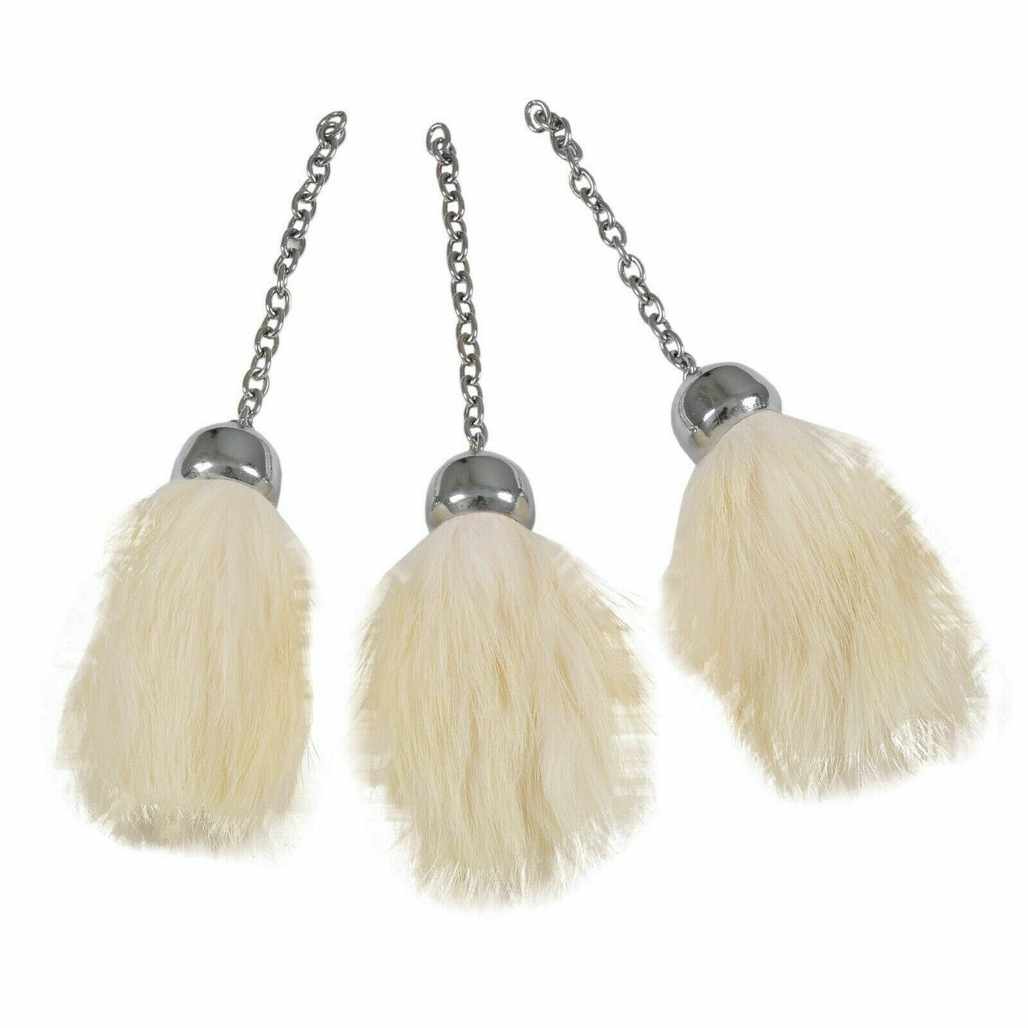 Scottish Full Dress Sporran Tassels White Rabbit Fur/sporran Tassels-Tc