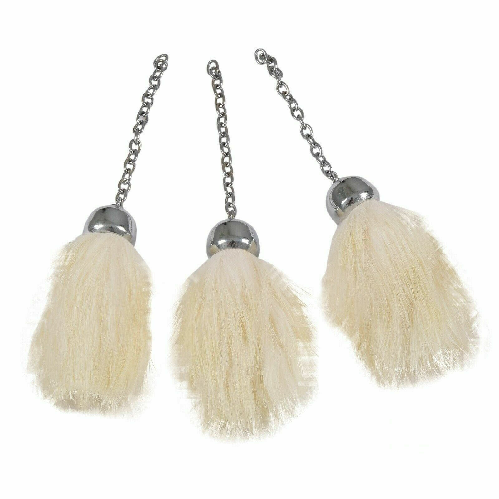 Scottish Full Dress Sporran Tassels White Rabbit Fur/sporran Tassels-Tc