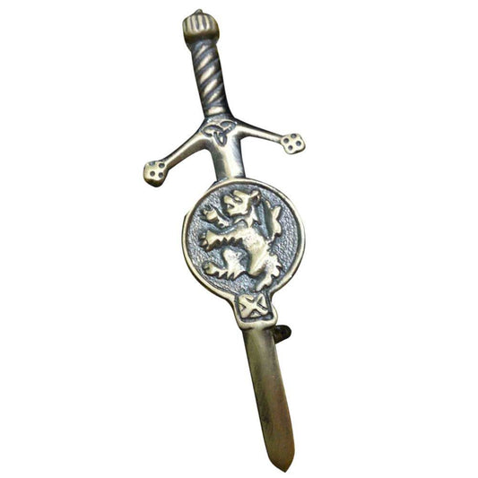 TC Celtic Sword Kilt Pin Lion Rampant Antique Finish 3.5"/lion Rampant Kilt Pins