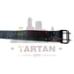 Black Leather Kilt Belt for Men – Double Prong Buckle – Genuine Leather Highland Belt for Kilts