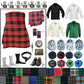 Design Your Own Highland Dress Outfit – Customizable Scottish Kilt Set with Complete Accessories