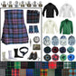 Design Your Own Highland Dress Outfit – Customizable Scottish Kilt Set with Complete Accessories