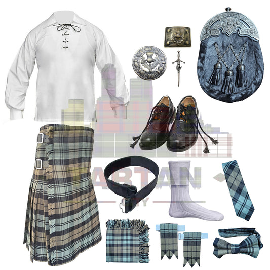 Scottish Black Watch Weather outfit bundle including fly plaid and flashes